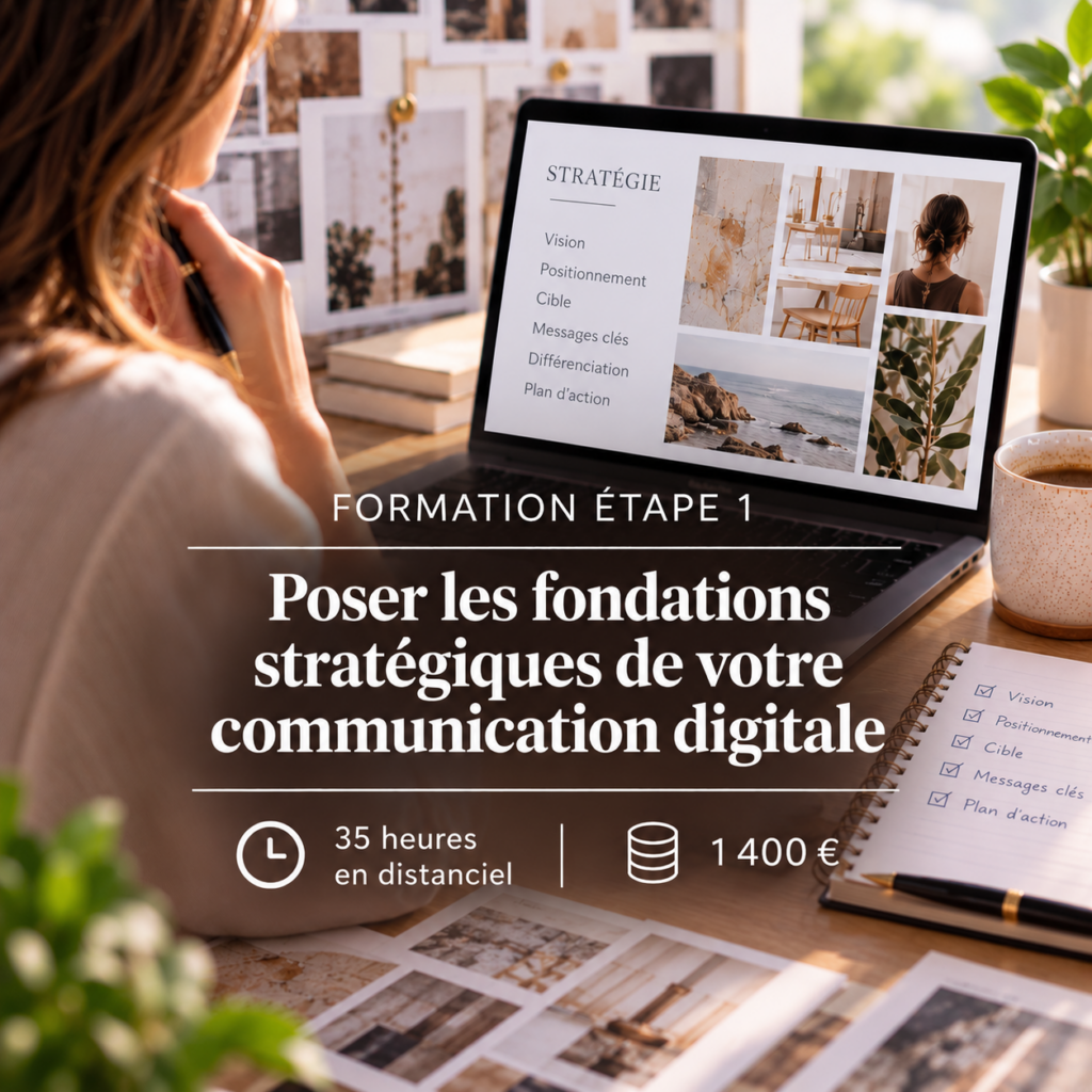 ETAPE 1 POSER LES FONDATIONS STRATEGIQUES DE VOTRE COMMUNICATION DIGITALE ART PROFESSIONAL SCHOOL