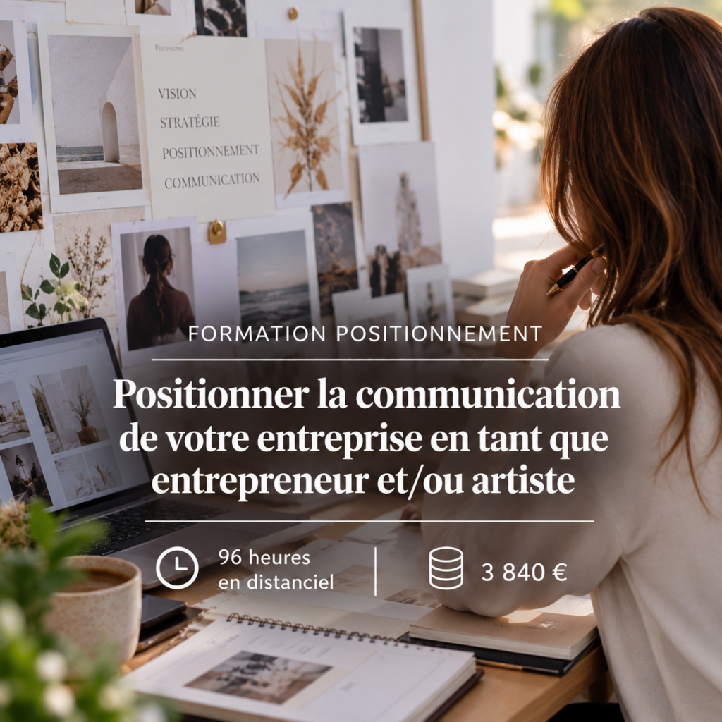 Formation en poistionnement entreprise entrepreneur ou artiste